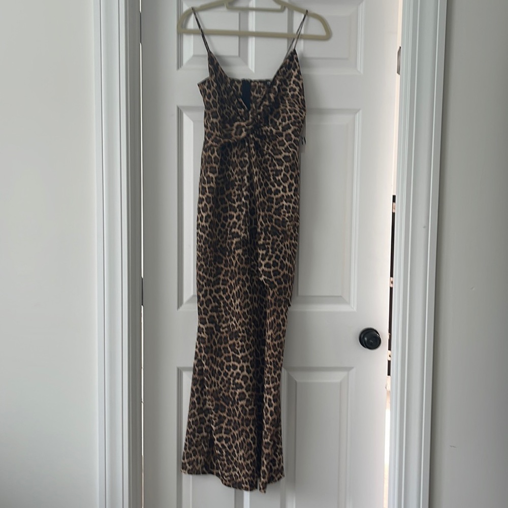 NWT Zara leopard jumpsuit